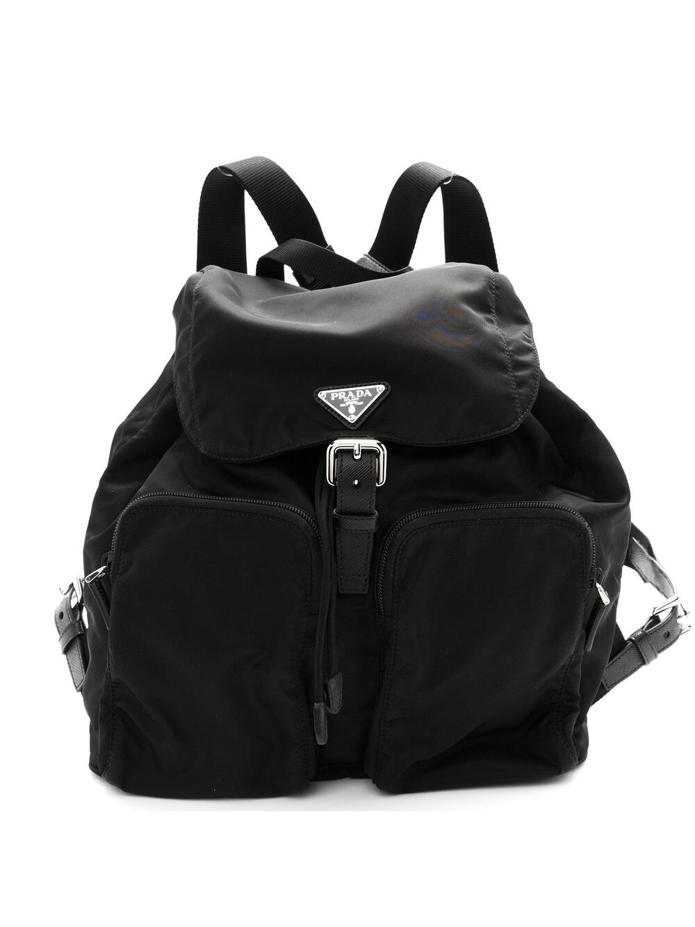 Prada Nylon Vela Large Backpack Black #282401P12B